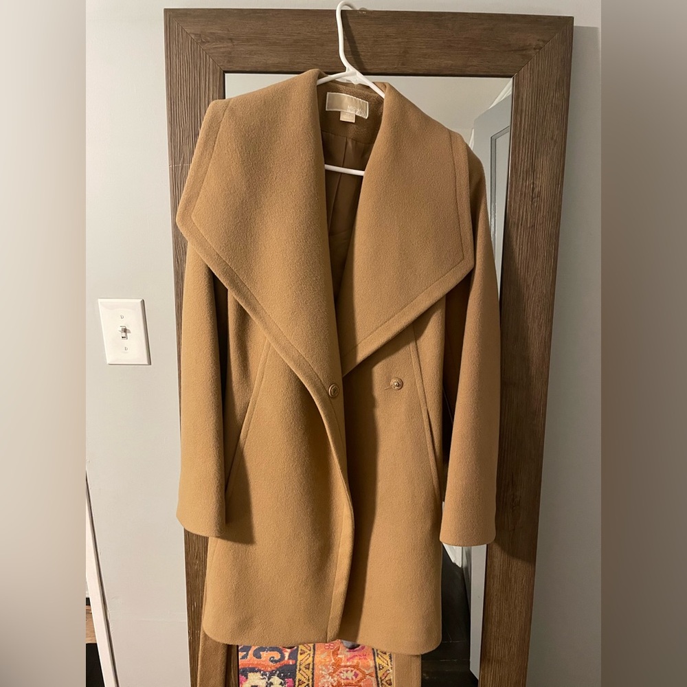 Micheal Kors Camel Wool & Cashmere blend coat